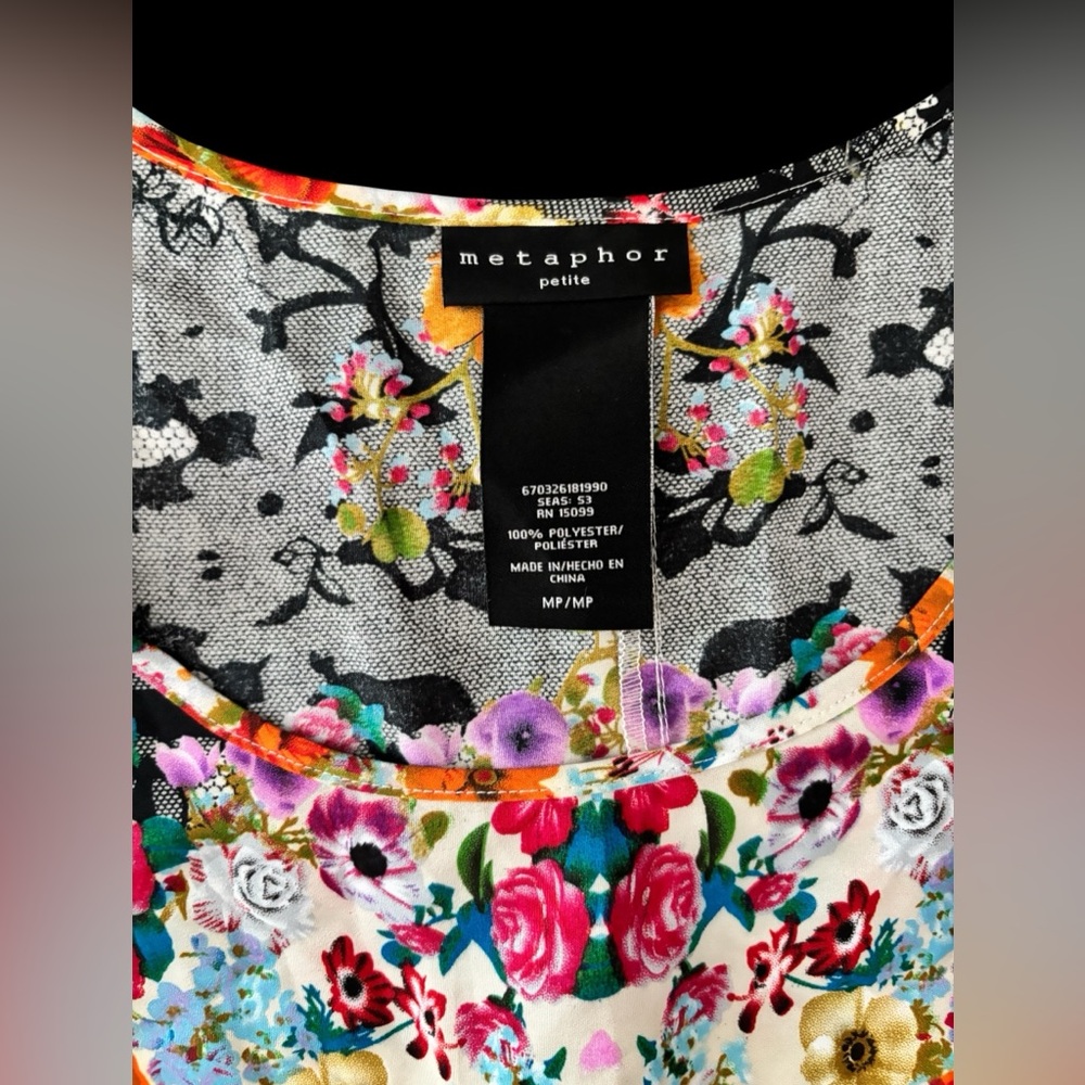 Metaphor Multicolor Floral Top - Picture 3 of 3